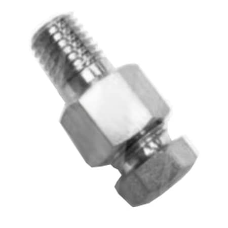 Lubrisource Tube Connector; Straight Male Stainless Steel Threaded Sleeve Tube Fitting 66714-9